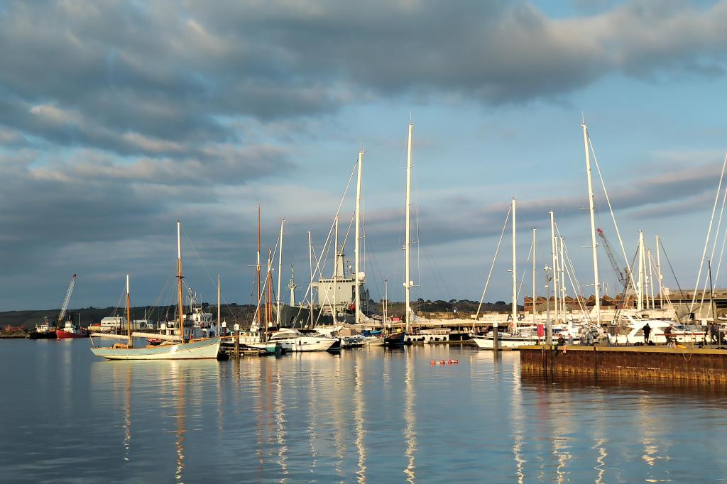 Boats in Falmouth Harbour