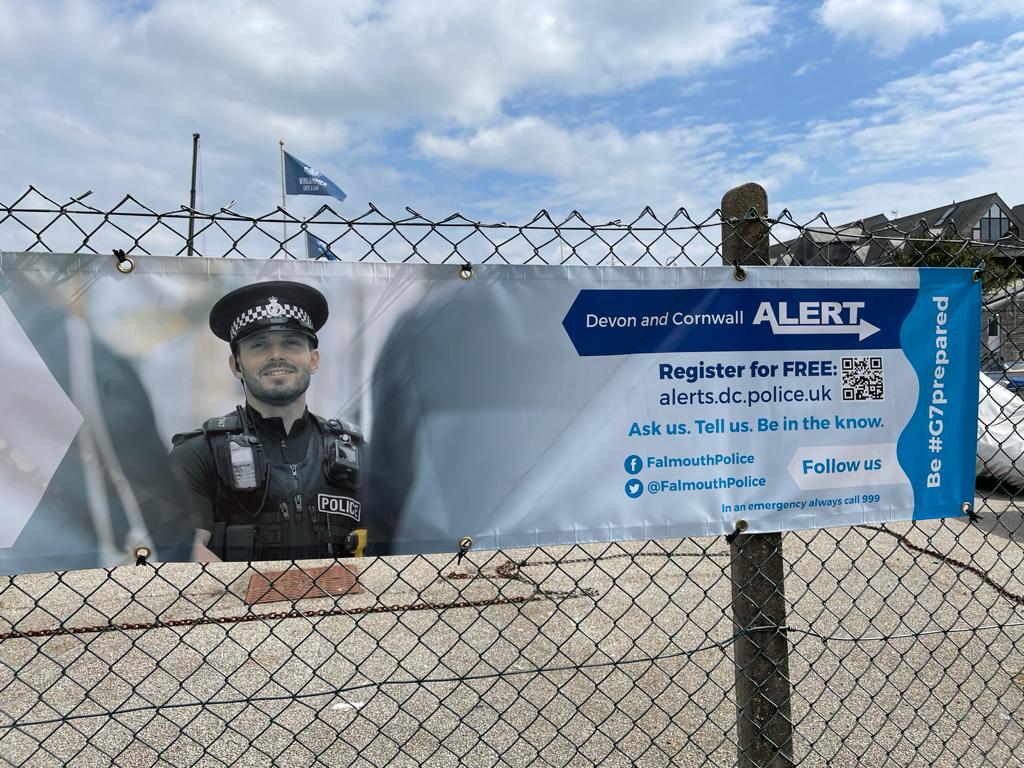 Police posters for G7